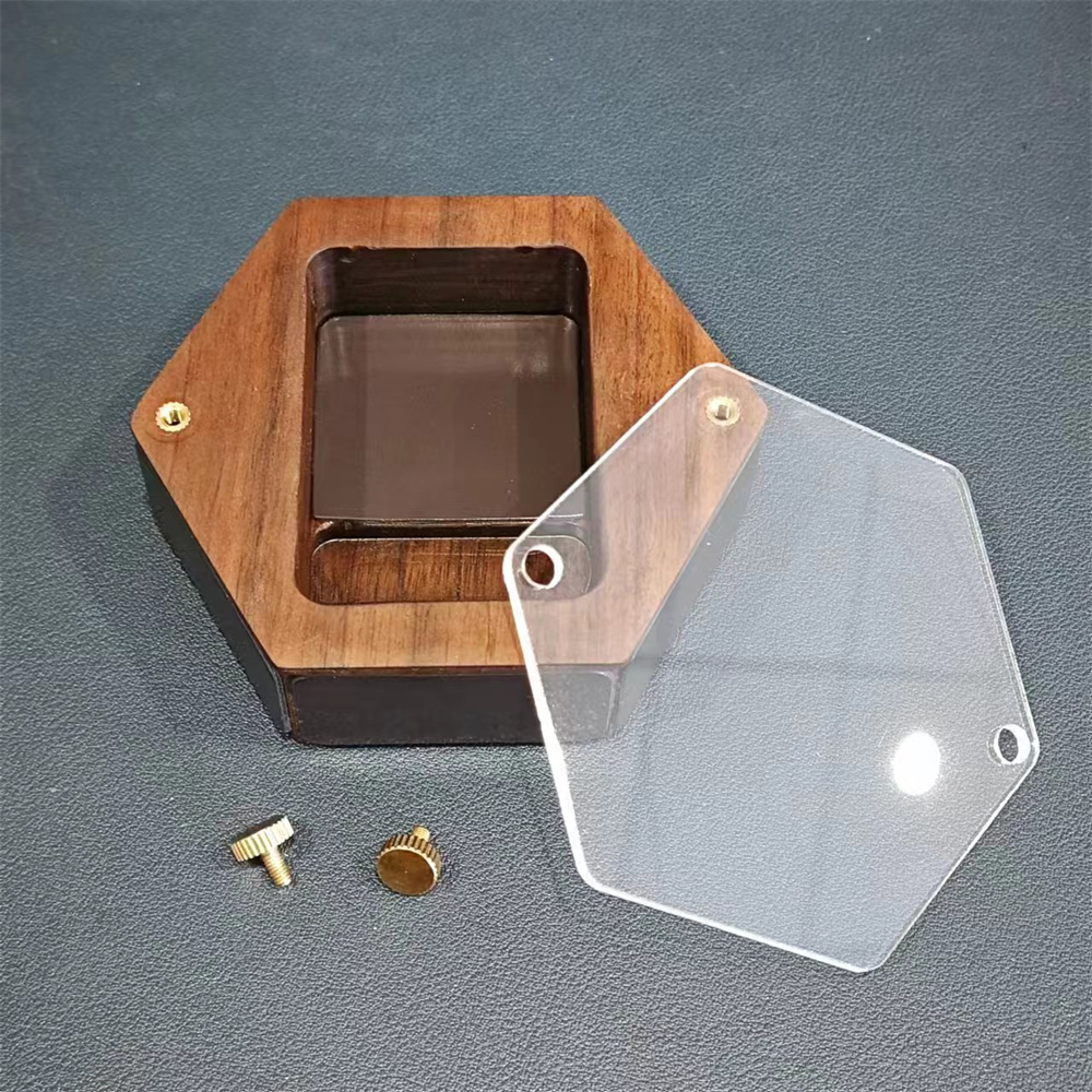 Smoker Box Wood Chip - Personalidade de madeira hexágono mais leve