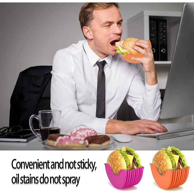Home Cooking Dog Food - Suporte ajustável para hambúrguer em silicone,