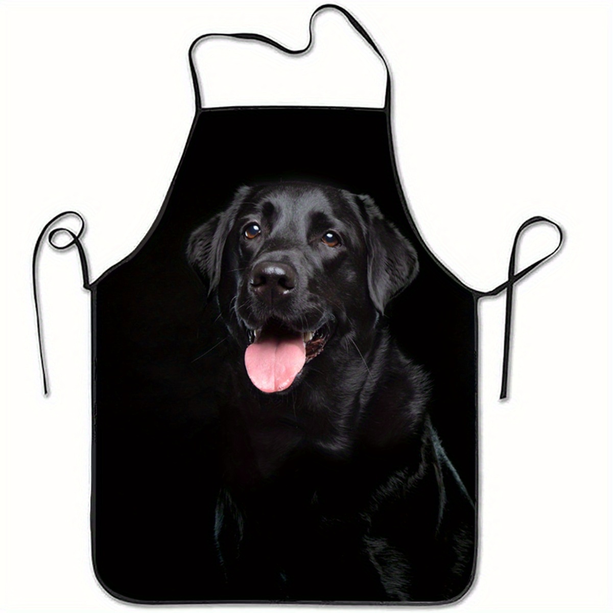 1 avental preto com estampa de - Home Cooking Dog Food avaliação e preço