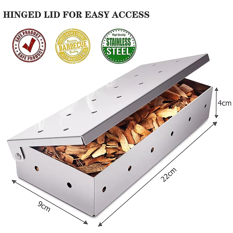 Caixa para fumante de churrasc - Smoker Box Wood Chip avaliação e preço
