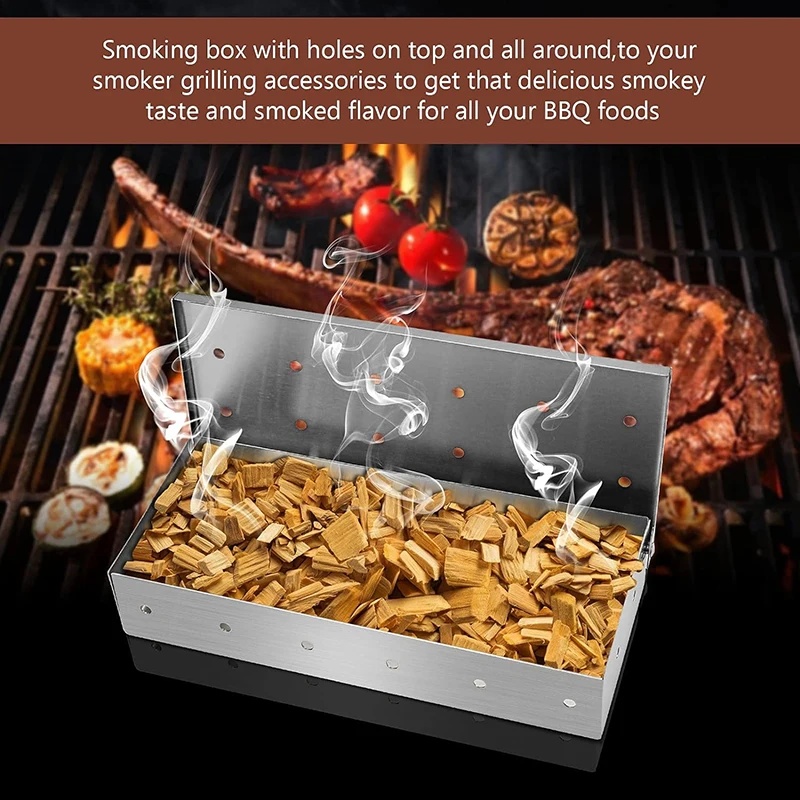 Caixa Defumadora de Aço Inoxid - Smoker Box Wood Chip avaliação e preço