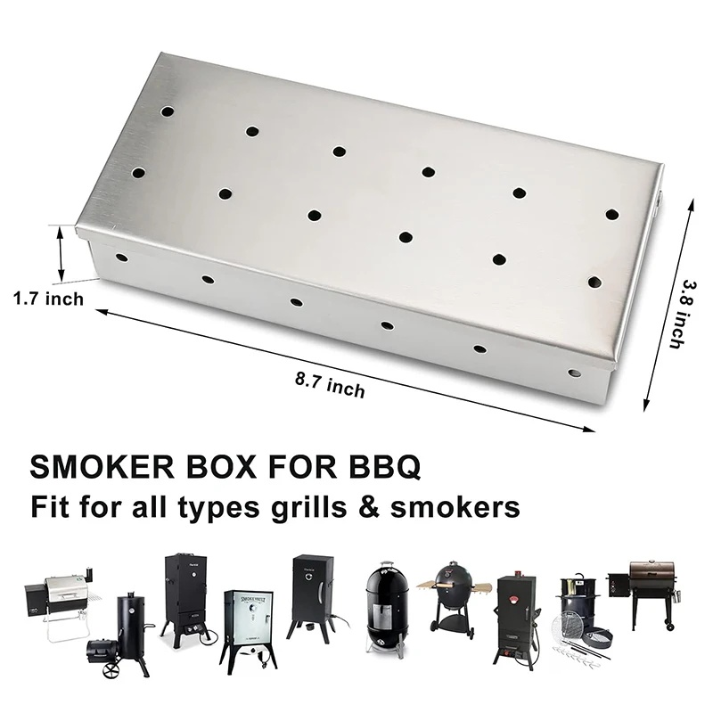 Caixa Defumadora de Aço Inoxid - Smoker Box Wood Chip avaliação e preço