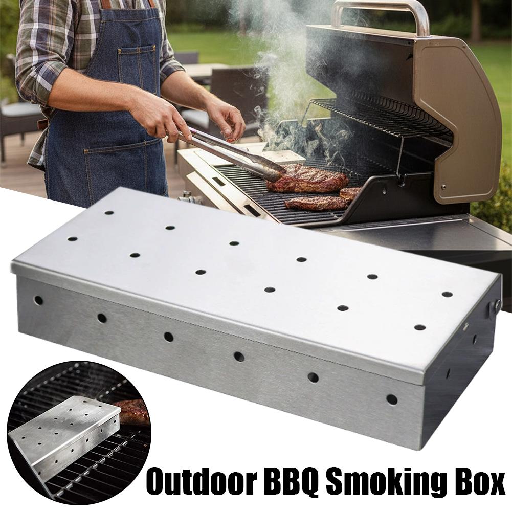 Caixa Defumadora de Aço Inoxid - Smoker Box Wood Chip avaliação e preço