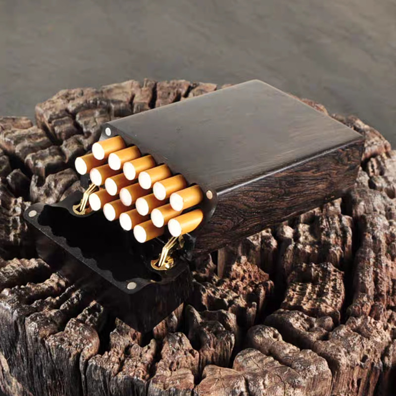 Estojo de Cigarros Portátil em - Smoker Box Wood Chip avaliação e preço