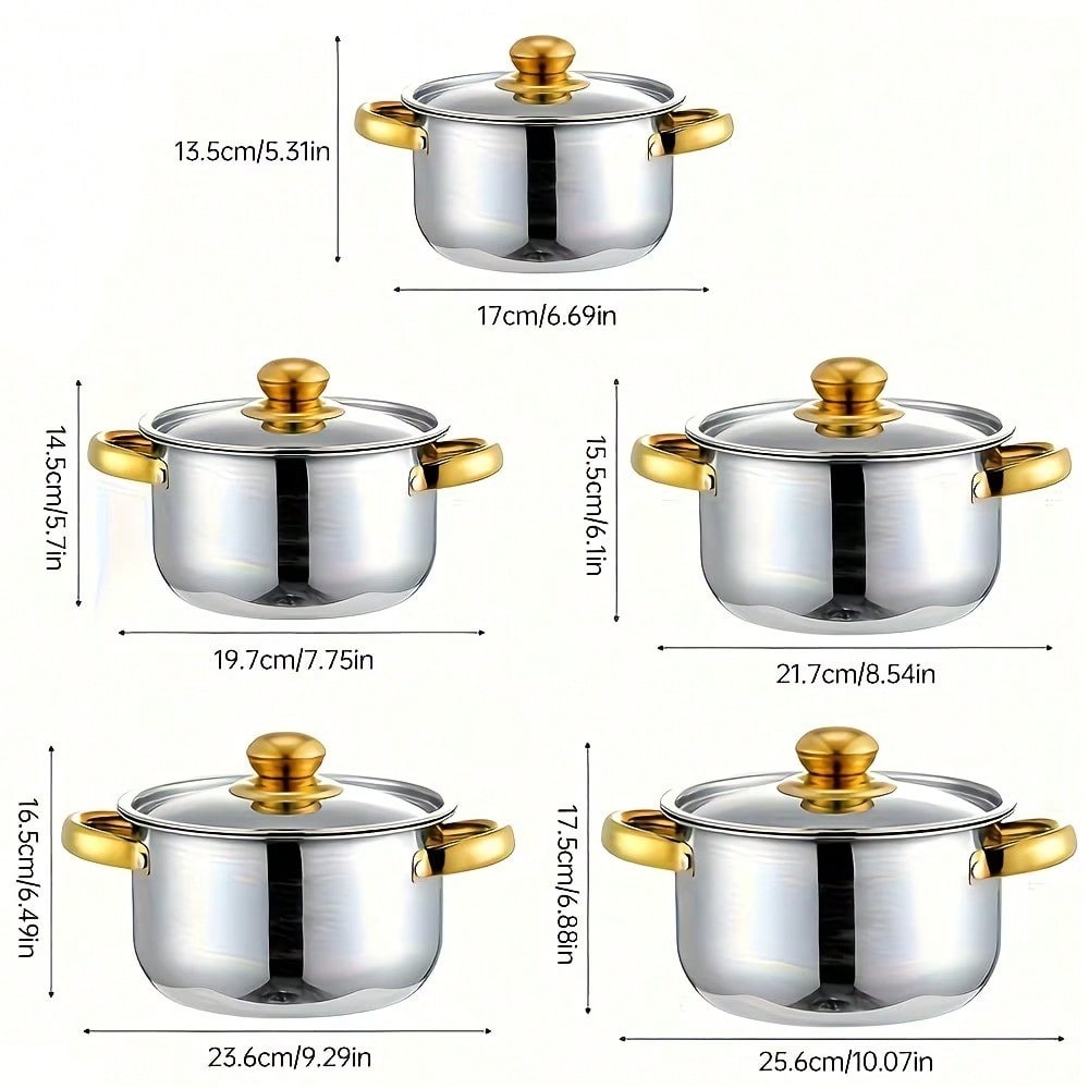 Conjunto de Panelas de Aço Ino - Home Cooking Restaurant avaliação e preço